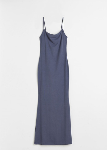 Сіро-синя кежуал сукня H&M однотонна
