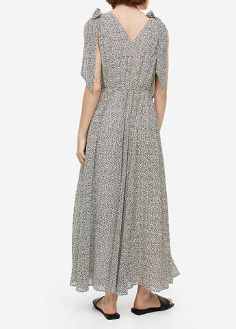 Молочное кэжуал платье H&M с рисунком