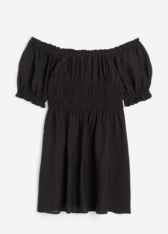 Черное кэжуал платье H&M однотонное