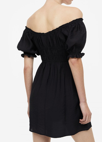 Черное кэжуал платье H&M однотонное