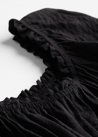 Черное кэжуал платье H&M однотонное