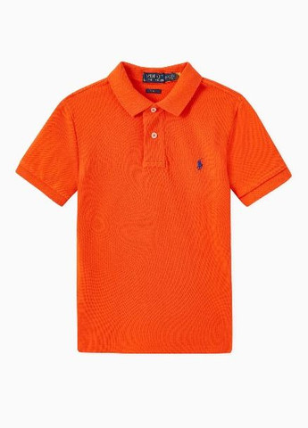 Оранжевая футболка-футболка поло для мужчин Ralph Lauren однотонная