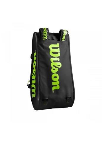 Тенісний Чохол Super Tour 3 Compartment Black/Green Wilson (260597394)