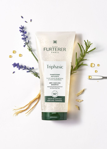 Triphasic Стимулюючий шампунь з ефірними оліями 200мл Rene Furterer (260478914)