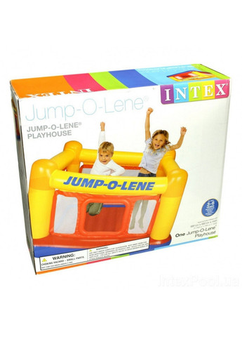 Детский надувной батут «Jump-O-Lene» 174x174x112 см Intex (260496173)