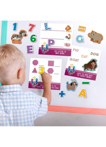 Набір магнітів "Літери та цифри" 4х20,3х20,3 см MAGDUM (260498759)