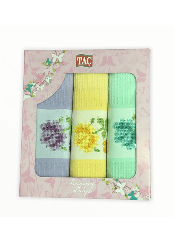 Рушники вафельні 45х70 см Tac комбінований