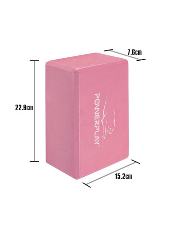 Блок для йоги 2шт. (пара) 7,6x15,2x22,9 см PowerPlay (260497495)