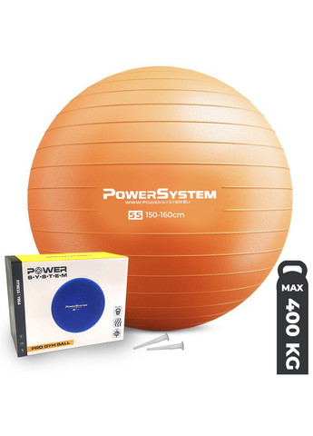 Мяч для фитнеса (фитбол) 55х55 см Power System (260497685)