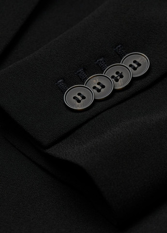 Черный женский жакет H&M однотонный - демисезонный