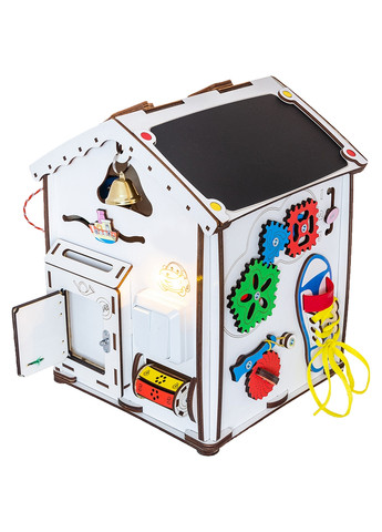 Будиночок розвиваючий бізіборд з підсвічуванням 35х24х28 см GoodPlay (260514362)