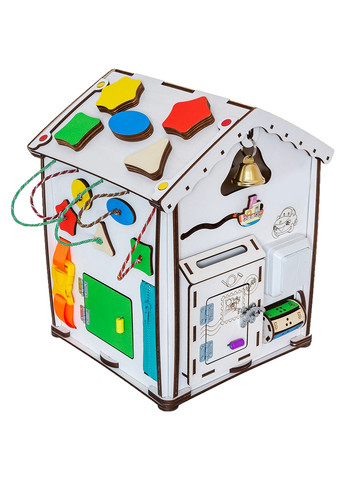 Будиночок розвиваючий бізіборд з підсвічуванням 35х24х28 см GoodPlay (260514362)