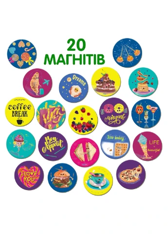 Набір магнітів "Happy moments" 4х17х12 см MAGDUM (260513549)