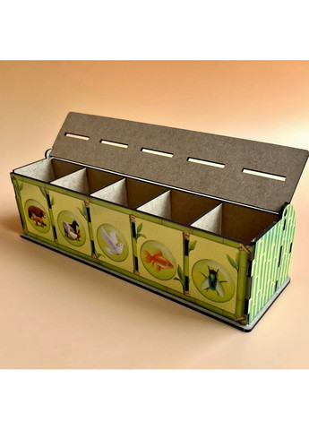 Настільна гра, що розвиває "Види тварин" комодик-сортер 9х8х23 см Ubumblebees (260512805)