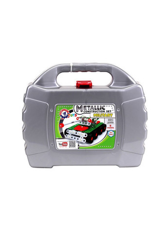 Дитячий конструктор металевий "Мілітарі", 334 деталі 32х24х54 см ТехноК (260512468)