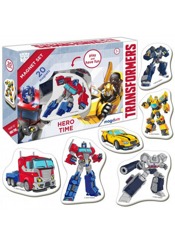 Набір магнітів "Трансформери. Час героїв" 4х17х12 см MAGDUM (260513552)