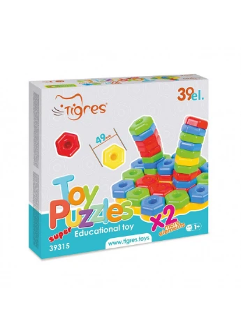 Детская развивающая игрушка "Игро пазлы SUPER" из 39 элементов 30 см Tigres (260513043)