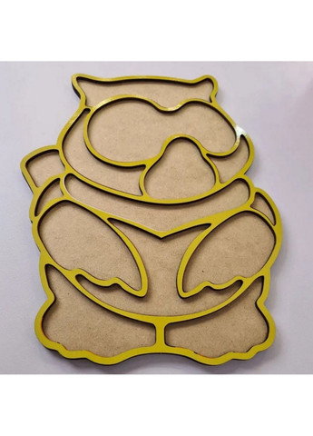 Дерев'яний пазл-вкладиш "Сова" пазл-контур 1х22х29 см Ubumblebees (260512782)