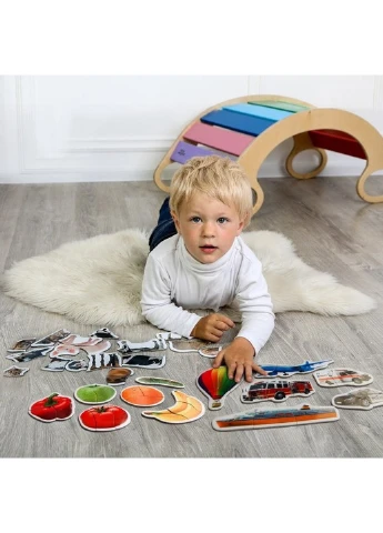 Набор магнитных пазлов "Baby puzzle" 7х18х14 см MAGDUM (260513544)