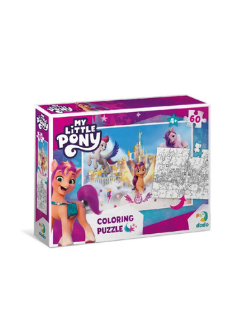 Дитячі пазли 2 в 1 My Little Pony "Пригоди у палаці", 60 елементів 32х23 см Dodo (260513586)