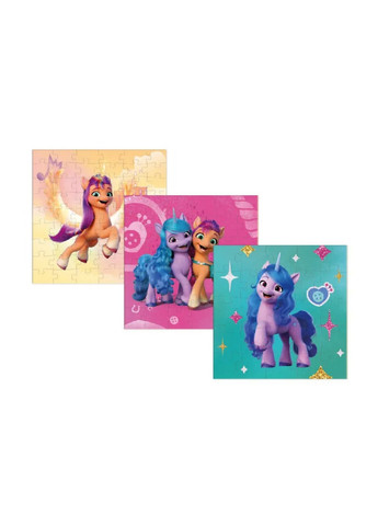 Детские пазлы 3 в 1 My Little Pony "Иззи и Санни" 20х20 см Dodo (260514322)