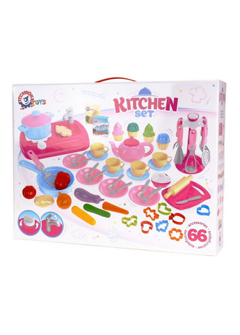 Игрушка "Кухня с набором посуды " 12х49,3х38 см ТехноК (260514220)