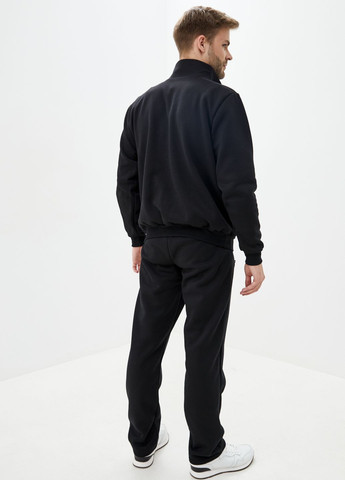 Темно-синій демісезонний утепленний трикотажний костюм з високим воротом Tailer