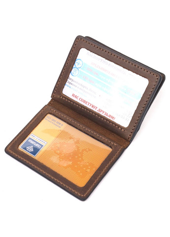 Мужская обложка для документов 10х7,5х1 см Grande Pelle (260515053)