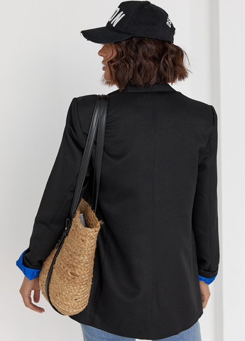 Жіночий піджак з кольоровою підкладкою Lurex (260510758)
