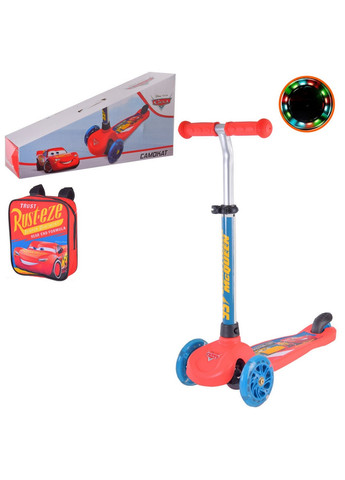 Дитячий самокат Cars з рюкзачком 17х20 см Bambi (260511874)