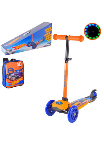 Детский самокат "Hot Wheels" с рюкзачком 17х20 см Bambi (260513002)