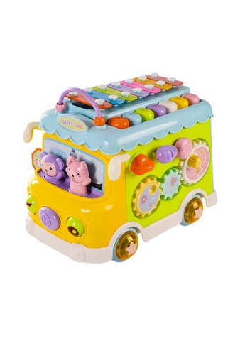 Ксилофон-сортер "Автобус" вкладиші, їздить 28х30х19 см Bambi (260530590)