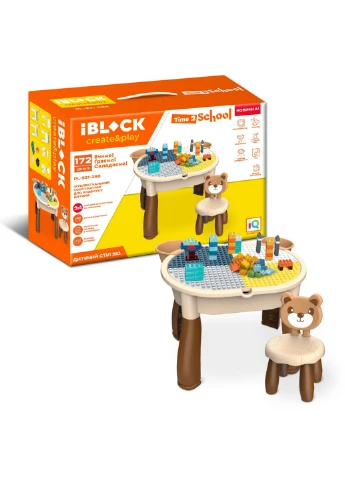Конструктор "Стіл зі стільчиком", 172 деталі 37,5х53,5х21 см Iblock (260530365)