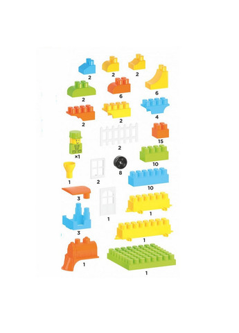 Іграшка "Конструктор", 90 подітий. 18,8х20х18,8 см ТехноК (260533046)