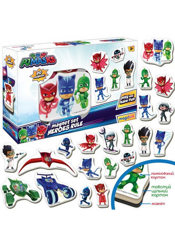 Набор магнитов "Герои в масках. Правила героев" 4х17х12 см MAGDUM (260531267)