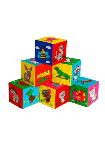 Іграшка м'яконабивна "Набір кубиків" 24х16,5х8 см Macik (260533145)