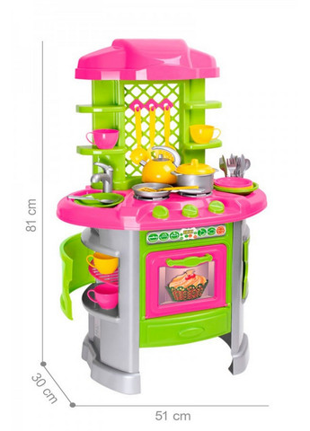 Детская игровая кухня с посудой 81х30х51 см ТехноК (260532195)