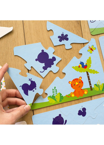 Детские пазлы, Изучаем мир зверей на укр. языке 33,7х23,8х5 см Ranok Creative (260533124)