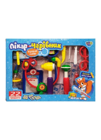 Ігровий набір "Доктор-чарівник", 22 предмети 26х6х37 см Limo Toy (260530937)