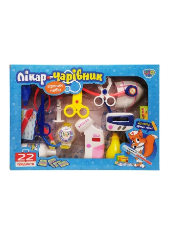 Ігровий набір "Доктор-чарівник", 22 предмети 26х6х37 см Limo Toy (260530937)