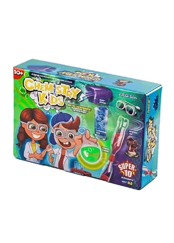 Набір для проведення дослідів "CHEMISTRY KIDS" УКР 22х8х34 см Danko Toys (260533068)