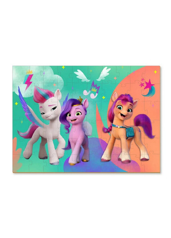 Дитячі пазли My Little Pony "Пригоди Санні, Піпп та Зіпп", 60 елементів 32х23 см Dodo (260530250)