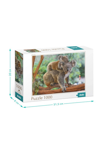 Пазл "Маленька коала з мамою", 1000 ел. 6х31, 5х20 см Dodo (260532317)