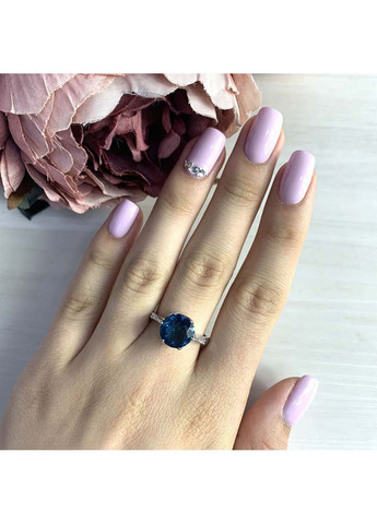 Серебряное кольцо с натуральным топазом Лондон Блю 3.06ct Silver Breeze (260516558)