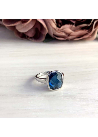 Срібна каблучка з натуральним топазом Лондон Блю 3.68ct Silver Breeze (260516408)