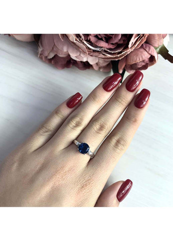 Серебряное кольцо с натуральным топазом Лондон Блю 1.6ct Silver Breeze (260516176)