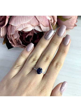 Срібна каблучка з сапфіром nano Silver Breeze (260516421)