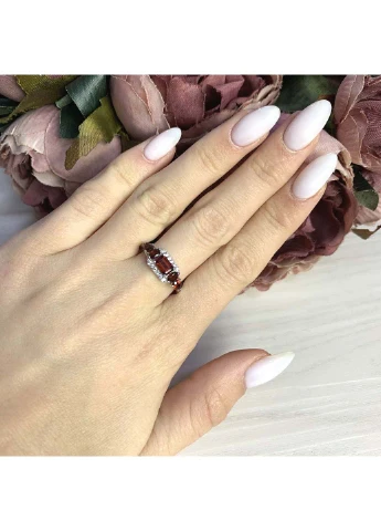 Серебряное кольцо с натуральным гранатом 1.73ct Silver Breeze (260516790)