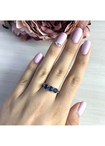 Срібна каблучка з натуральним топазом Лондон Блю 1.443ct Silver Breeze (260516686)