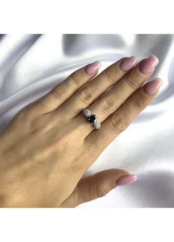 Серебряное кольцо с натуральным сапфиром 1.615ct Silver Breeze (260516661)